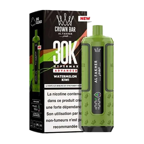 AL FAKHER CROWN BAR HYPERMAX 30K - WATERMELON KIWI