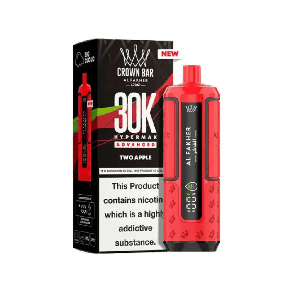 AL FAKHER CROWN BAR HYPERMAX 30K - TWO APPLE
