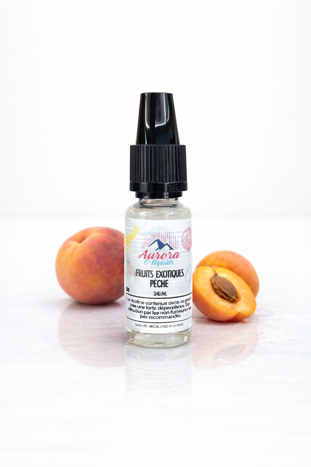 Aurora e-liquides – Fruits Exotiques Pêche – 10ML