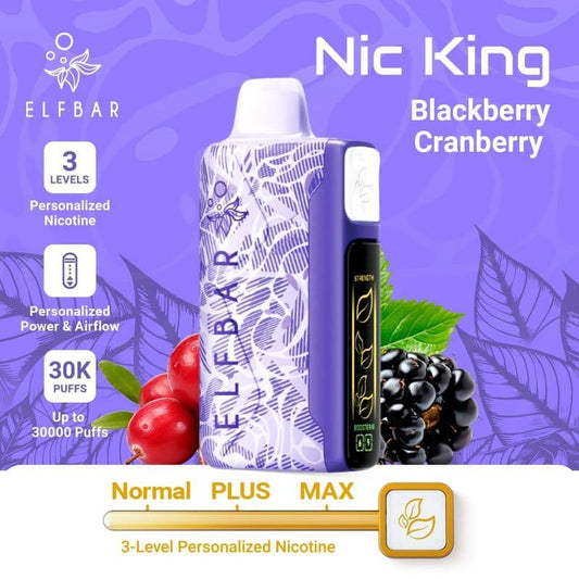 ELFBAR NIC KING 30K 5% - BLACKBERRY CRANBERRY