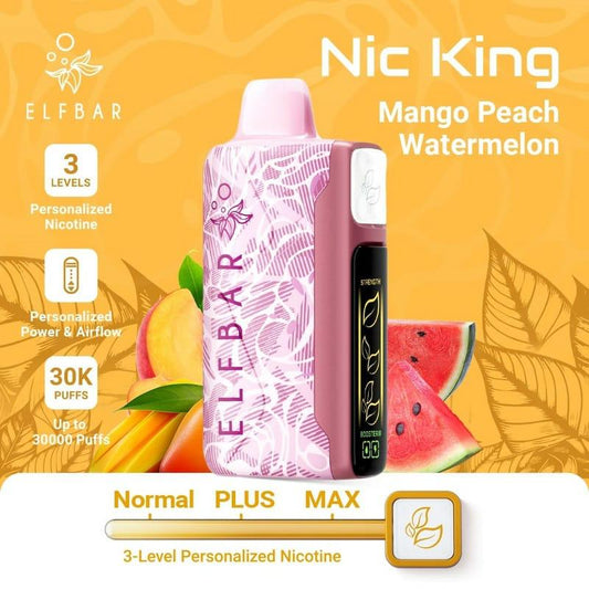 ELFBAR NIC KING 30K 5% - MANGO PEACH WATERMELON