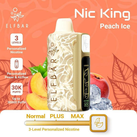 ELFBAR NIC KING 30K 5% - PEACH ICE