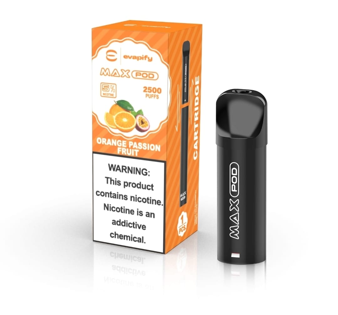 EVAPIFY MAX POD 2.5K 5% - ORANGE PASSION FRUIT