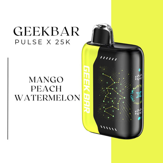 GEEKBAR PULSE X 25K 5% MANGO PEACH WATERMELON