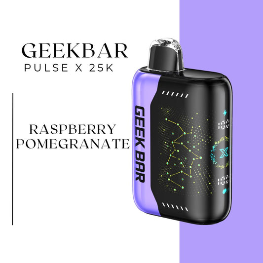 GEEKBAR PULSE X 25K 5% RASPBERRY POMEGRANATE