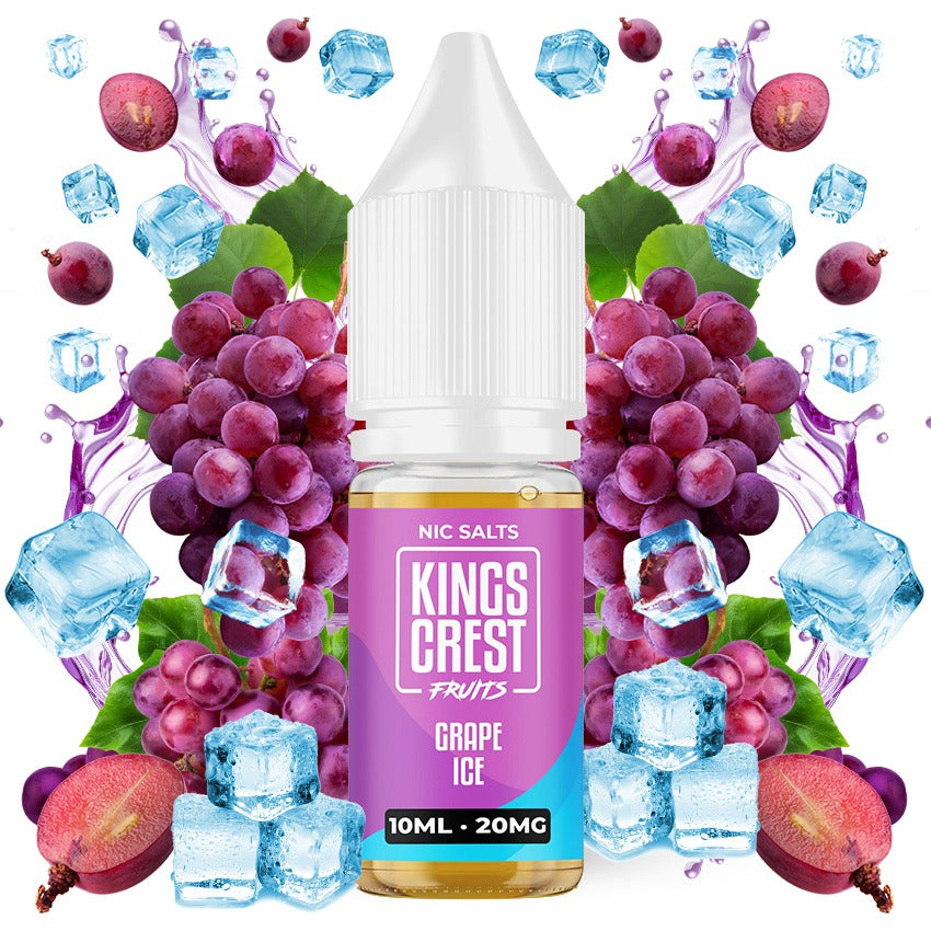 Grape Ice Salts 10ml by Kings Crest Fruits