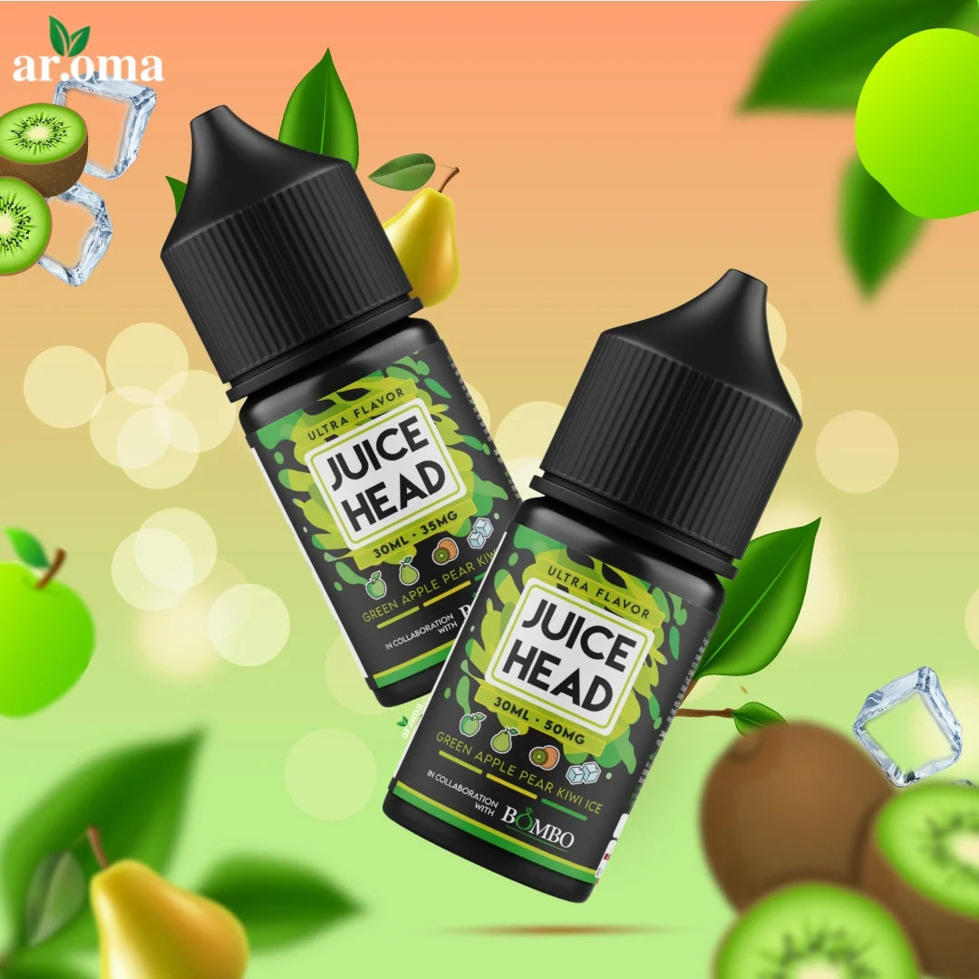 JUICE HEAD BAMBO SALTS 30ML - GREEN APPLE PEAR KIWI ICE