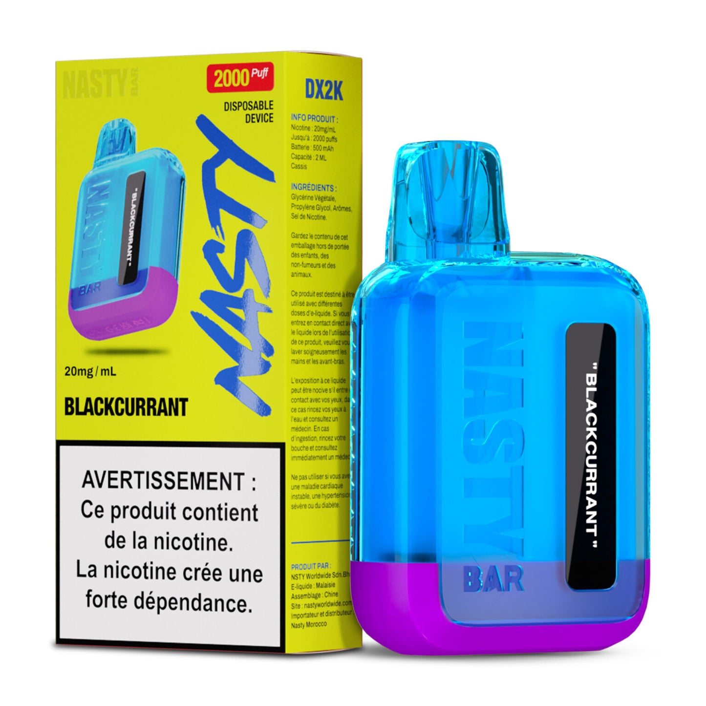 Nasty DX2K – Blackcurrant 20mg