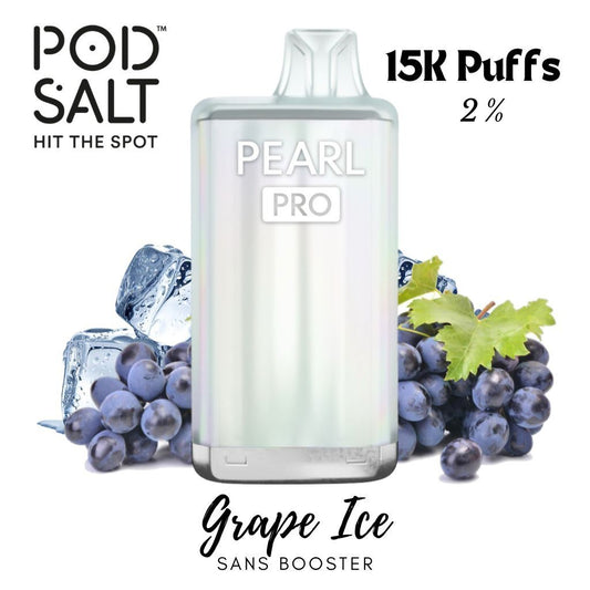 PODSALT PEARL PRO 15K 2% GRAPE ICE