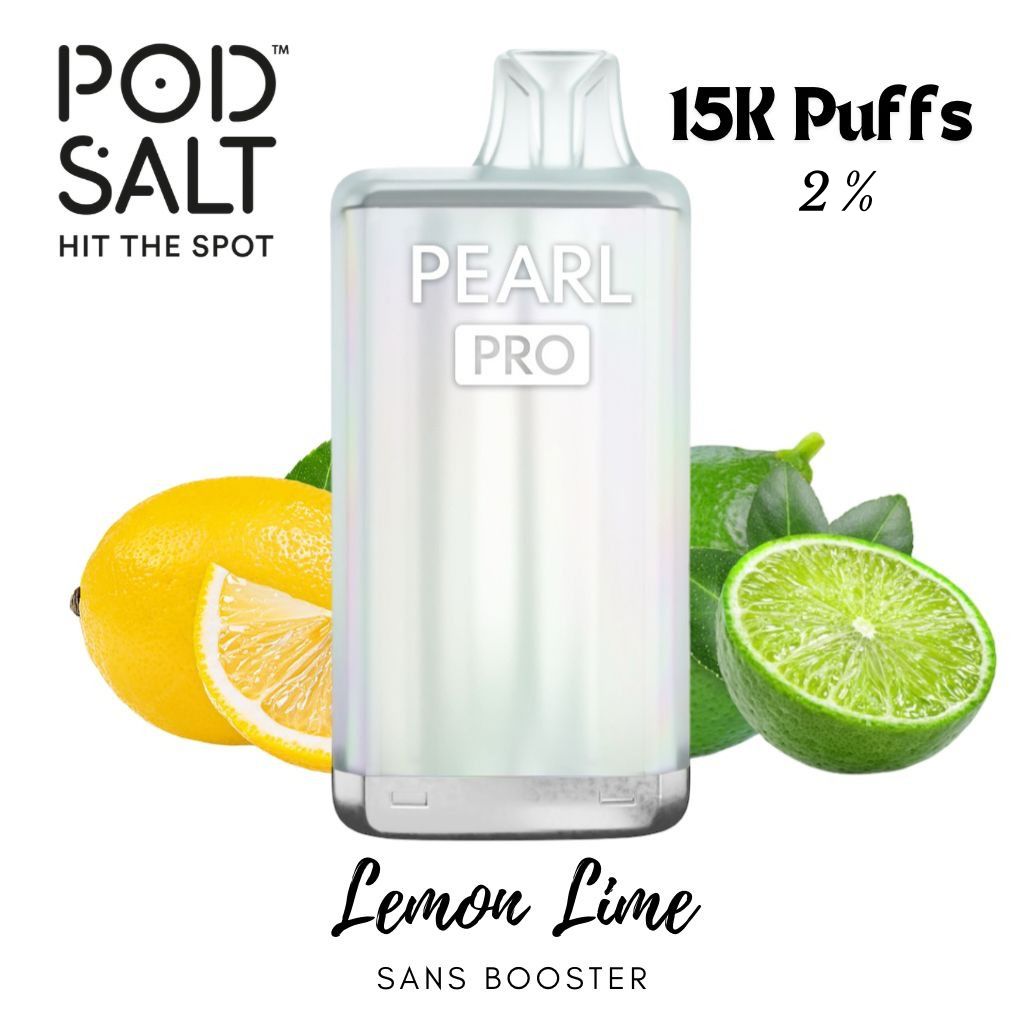 PODSALT PEARL PRO 15K 2% LEMON LIME