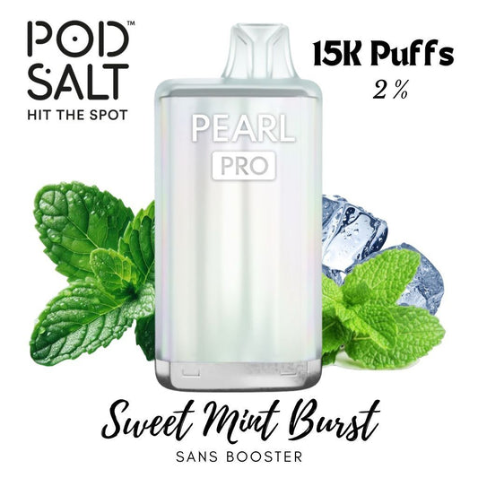 PODSALT PEARL PRO 15K 2% SWEET MINT BURST