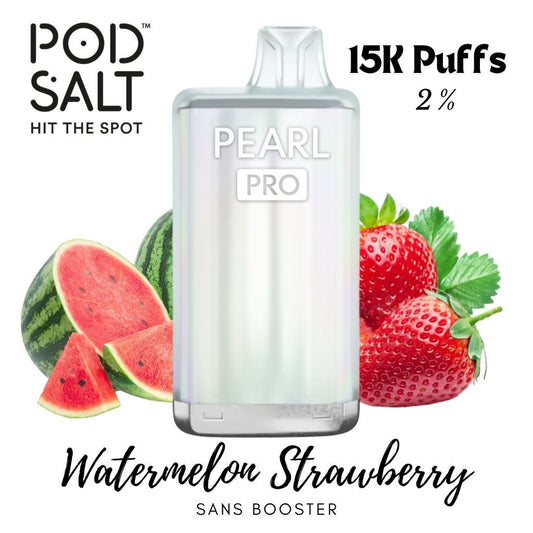 PODSALT PEARL PRO 15K 2% WATERMELON STRAWBERRY