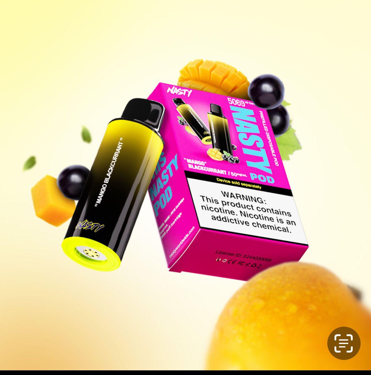 RECHARGE NASTY 5K MANGO BLACKCURRANT