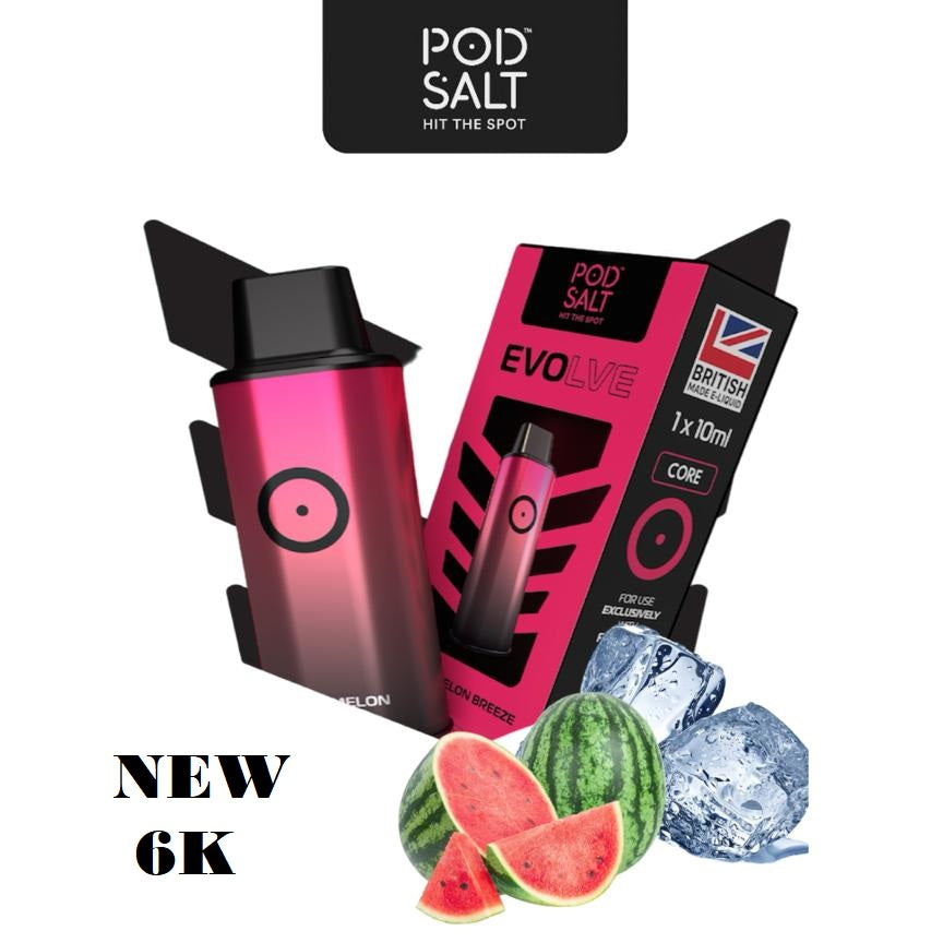 RECHARGE POD SALT EVOLVE 6K WATERMELON BREEZE Skollx Shop RECHARGE POD SALT EVOLVE 6K WATERMELON BREEZE Skollx Shop
