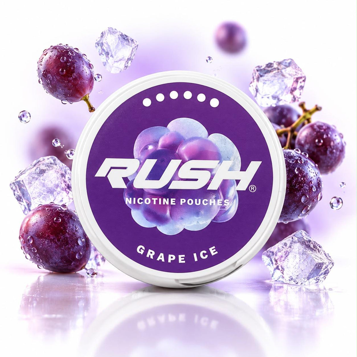RUSH NICOTINE POUCHES 12MG - GRAPE ICE