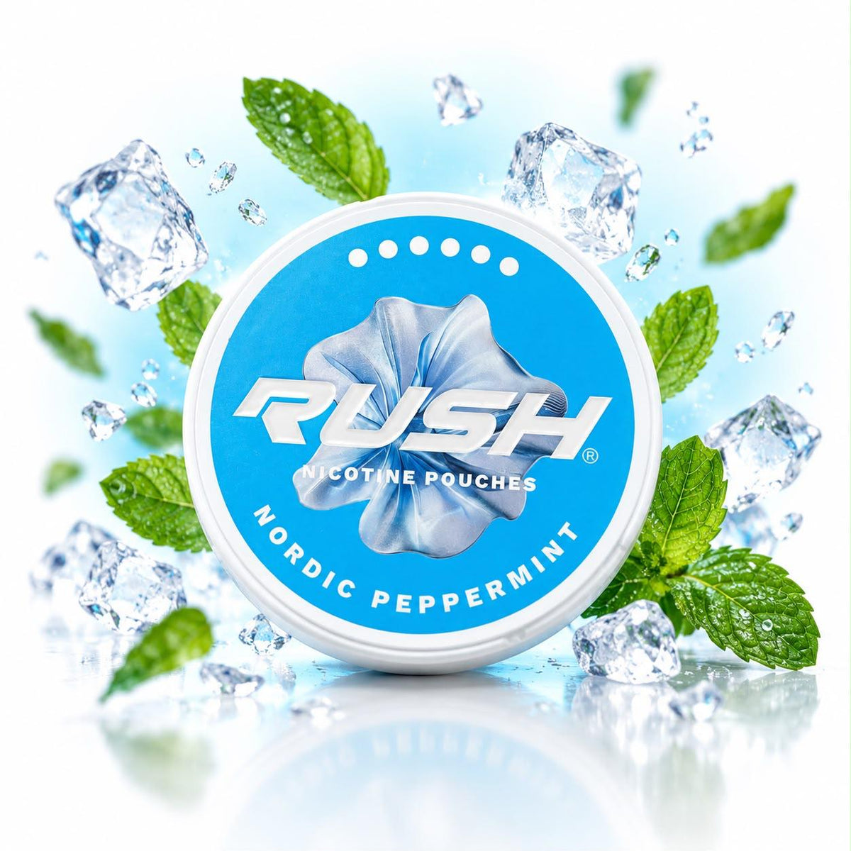 RUSH NICOTINE POUCHES 12MG - NODRIC PEPPERMINT