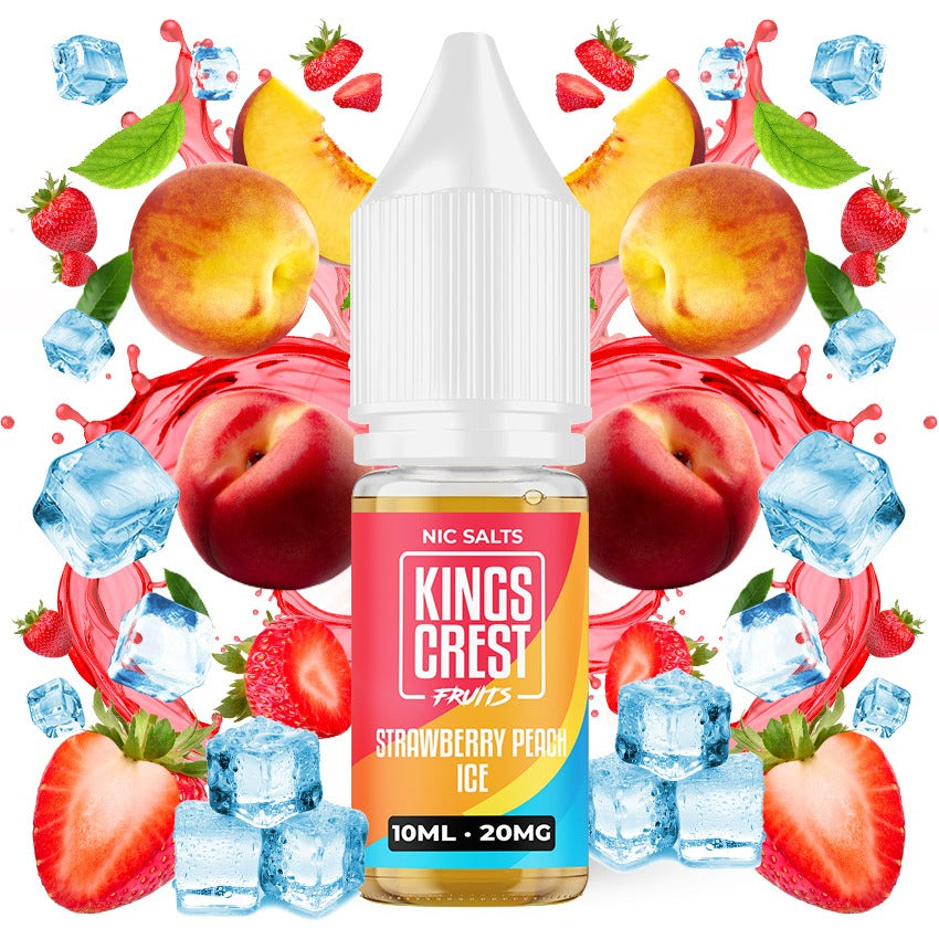 Strawberry Peach Ice Salts 10ml by Kings Crest Fruits