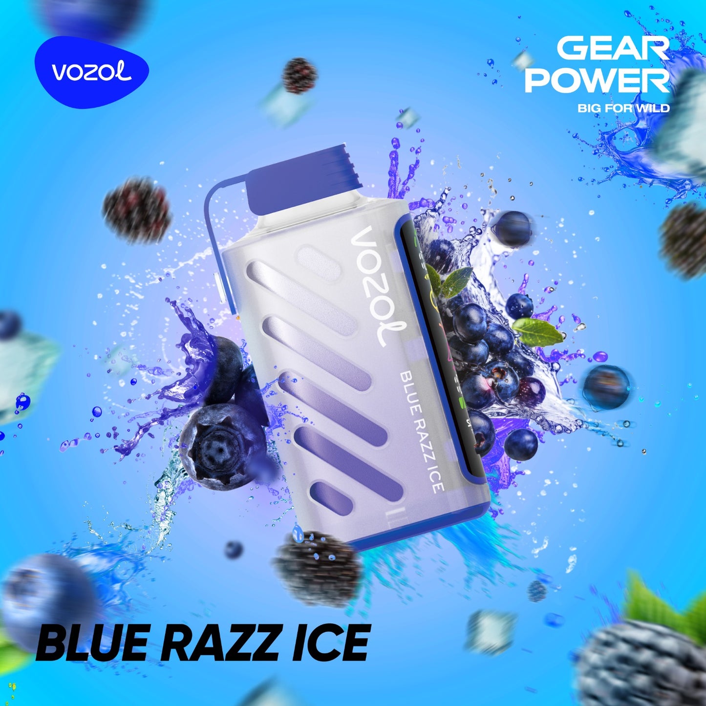 VOZOL GEAR 20K 5% BLUE RAZZ ICE