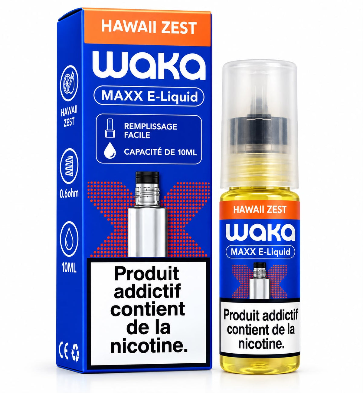 WAKA MAXX E-LIQUIDE 10ML - HAWAII ZEST