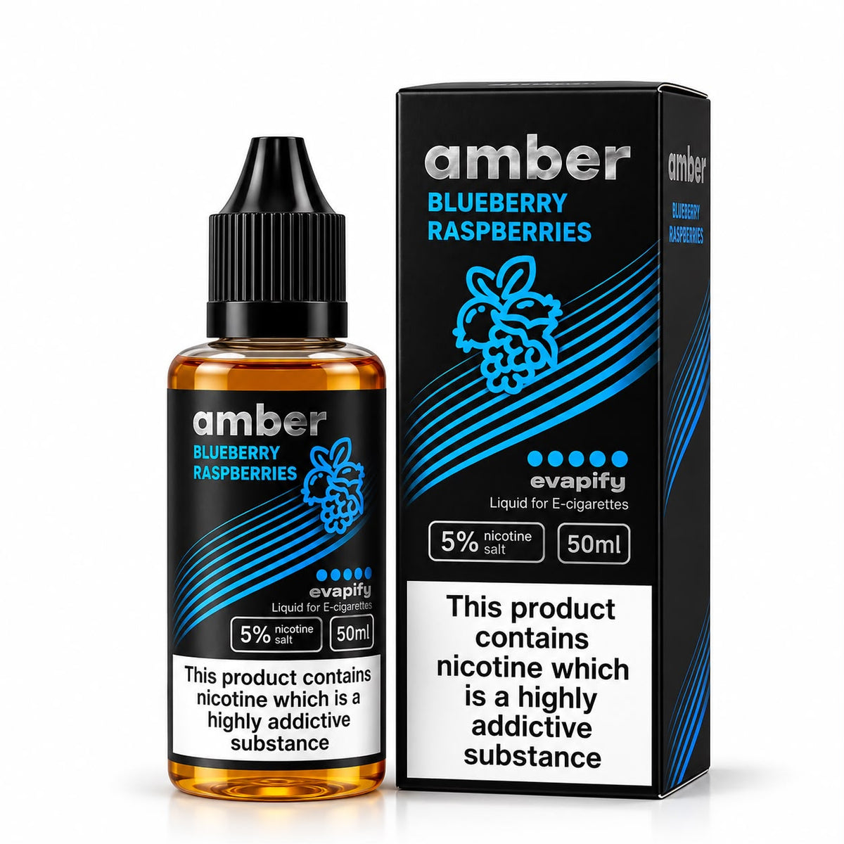Amber Salt 50ml 50mg - Blueberry Raspberries