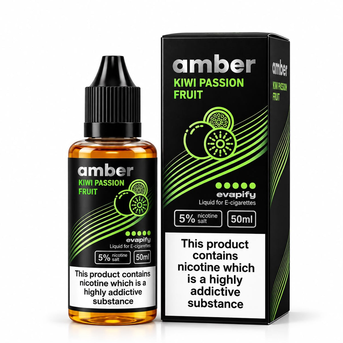 Amber Salt 50ml 50mg - Kiwi Passion Fruit