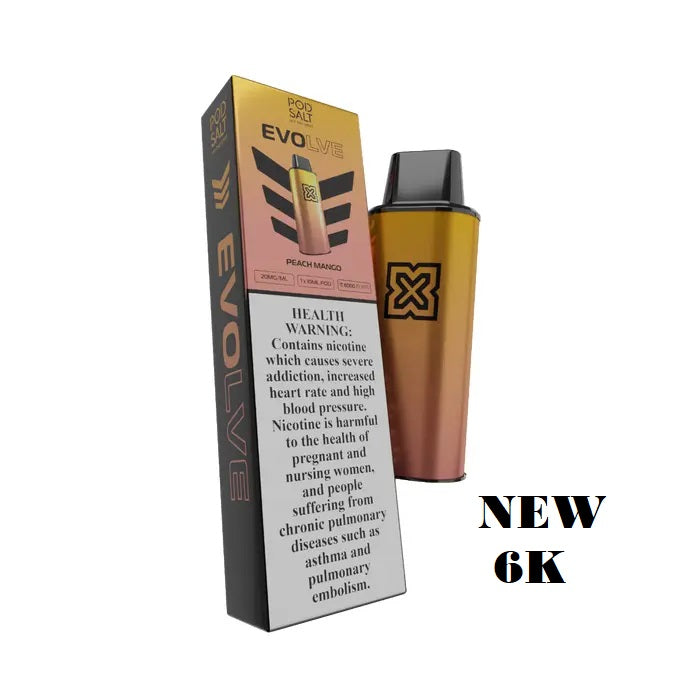 RECHARGE POD SALT EVOLVE 6K PEACH MANGO