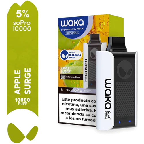 WAKA SOPRO 10000 PUFFS 5% APPLE SURGE