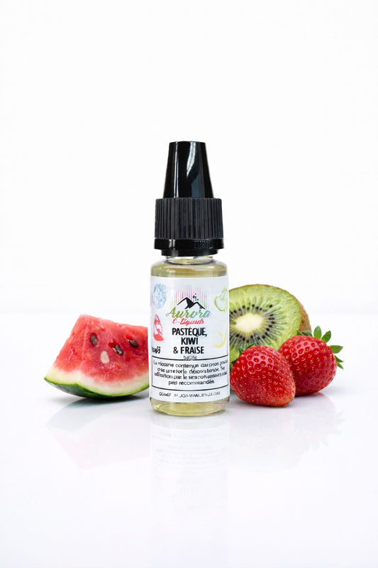 Aurora e-liquides – Pastèque kiwi et fraise – 10ML