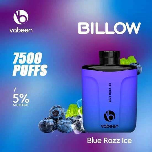 BILLOW BOX BLUE RAZZ ICE 7500 PUFFS 5%