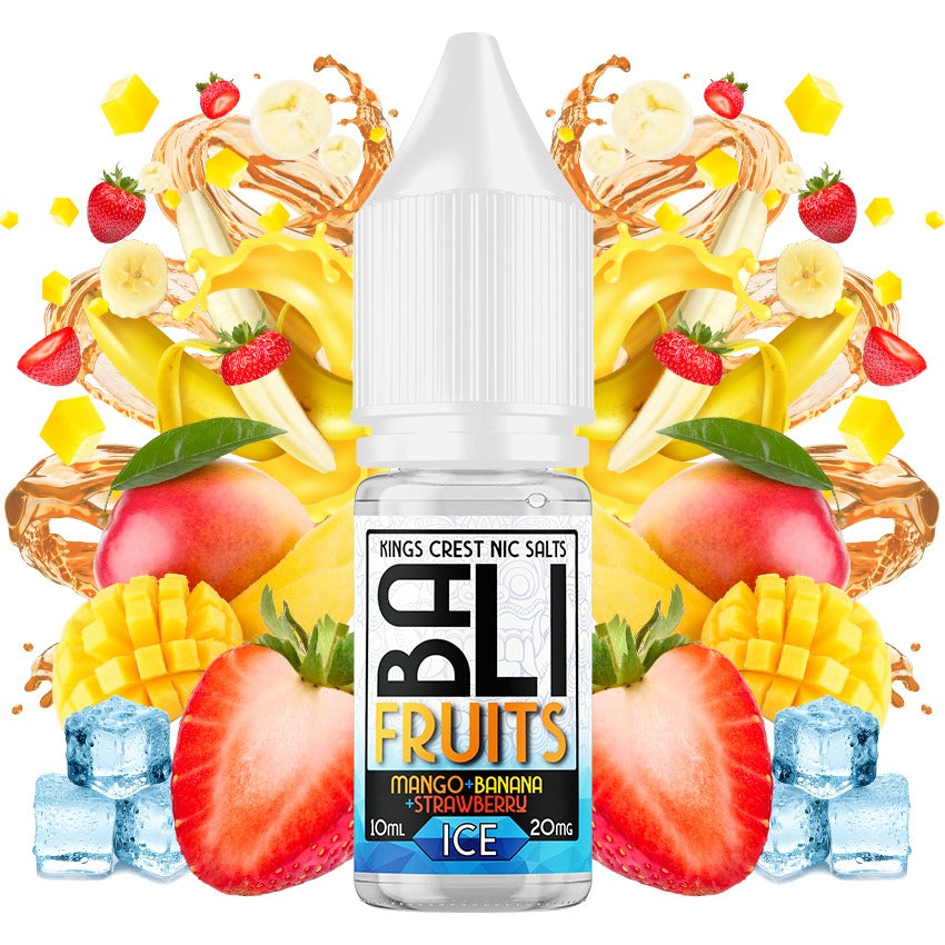 Bali Fruits Mango Banana Strawberry Ice Salts 10ml by Kings Crest