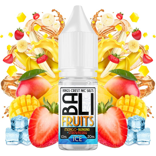 Bali Fruits Mango Banana Strawberry Ice Salts 10ml by Kings Crest