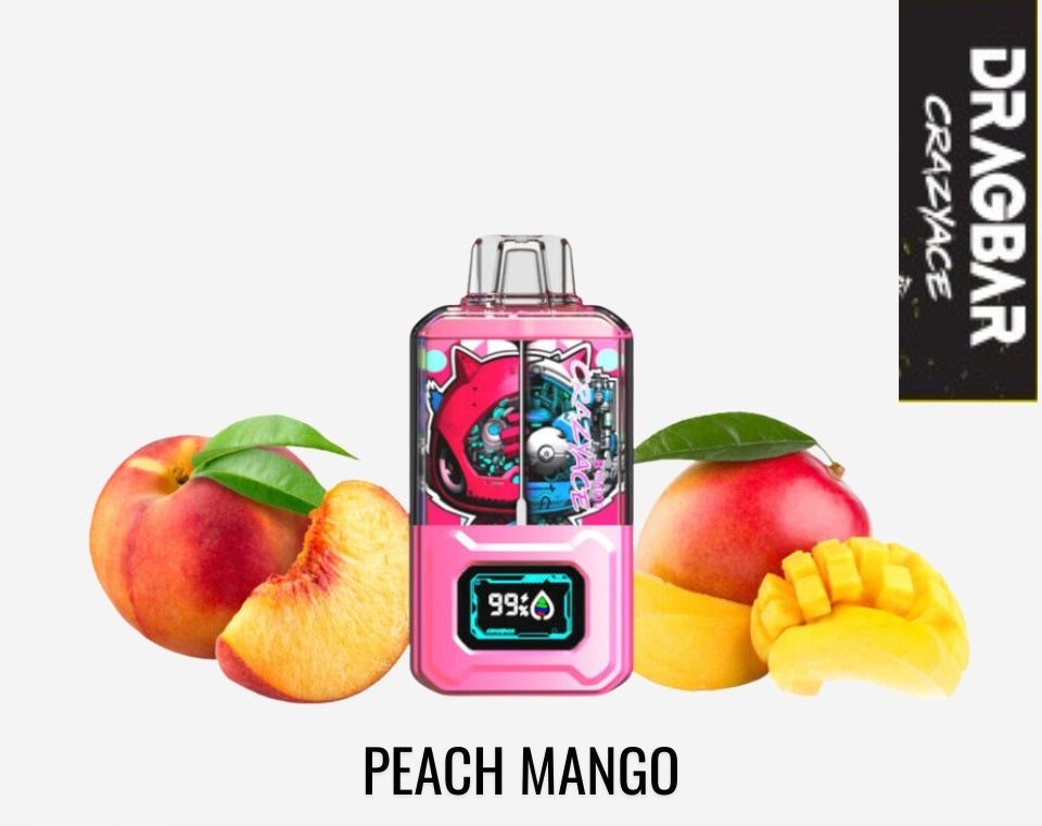 DRAGBAR B15000 5% PEACH MANGO