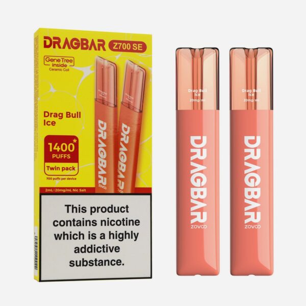 DRAGBAR Z700 2% DRAG BULL ICE (TWIN PACK X2)