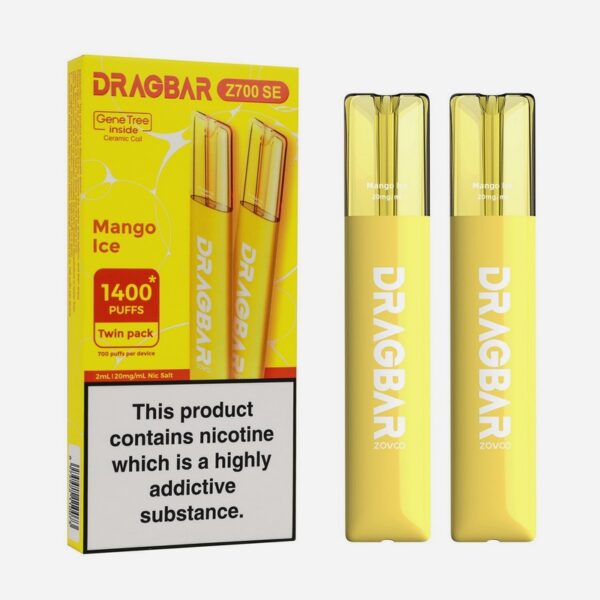 DRAGBAR Z700 2% MANGO ICE (TWIN PACK X2)