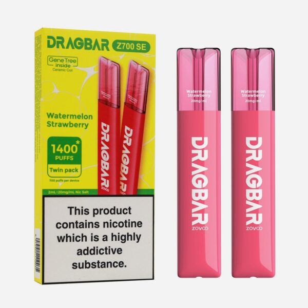 DRAGBAR Z700 2% WATERMELON STRAWBERRY (TWIN PACK X2)