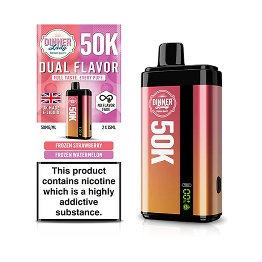 Dinner Lady 50k Dual Flavor - Frozen Strawberry & Watermelon