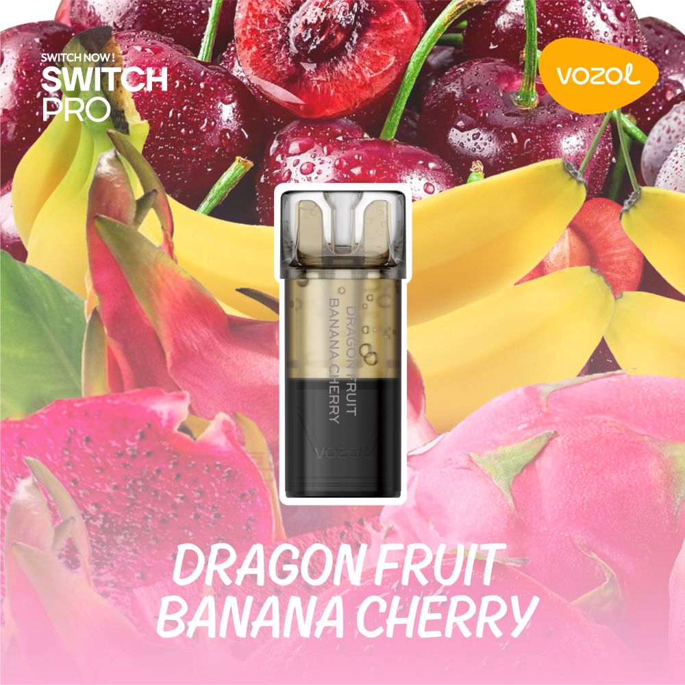 VOZOL SWITCH PRO 700 POD 5% DRAGON FRUIT BANANA CHERRY