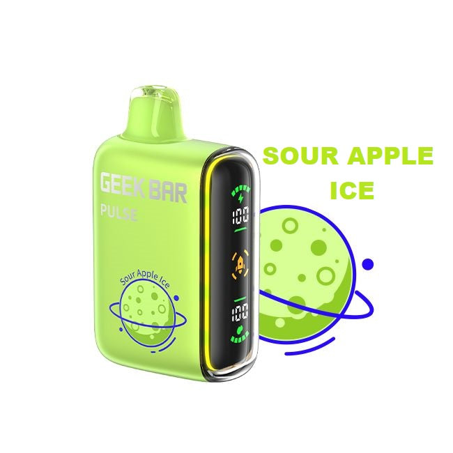 GEEKBAR PULSE 15000 PUFFS 5% SOUR APPLE ICE