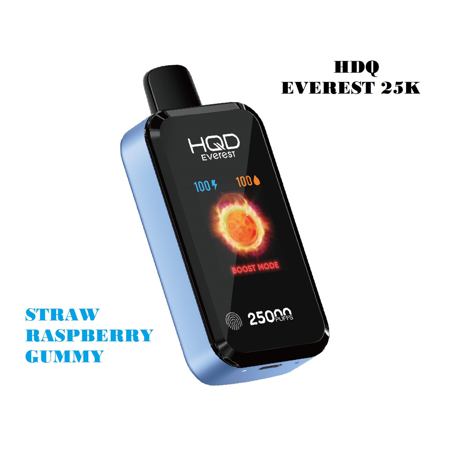 HQD EVEREST 25K 5% STARW RASPBERRY GUMMY