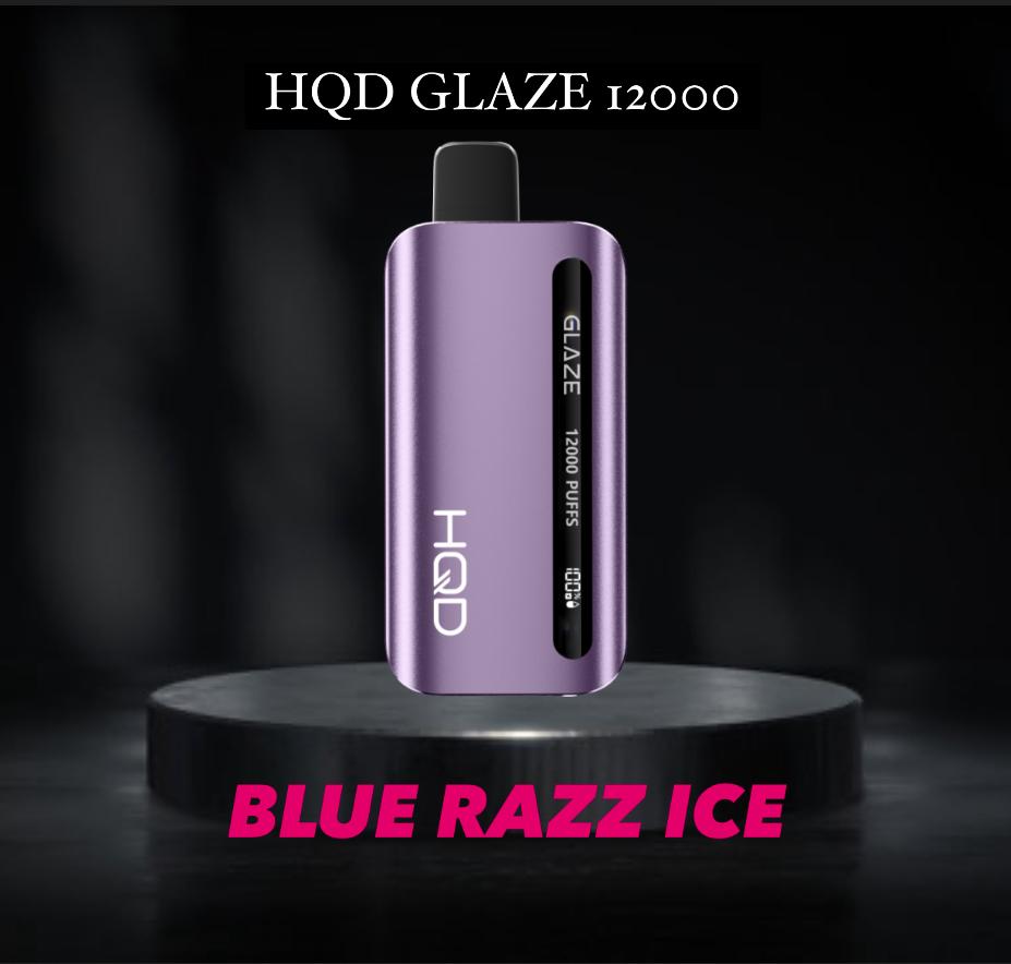 HQD GLAZE 12000 PUFFS 5% BLUE RAZZ ICE