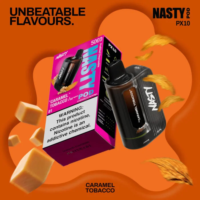 KIT NASTY 5000 PUFFS 5% CARAMEL TOBACCO