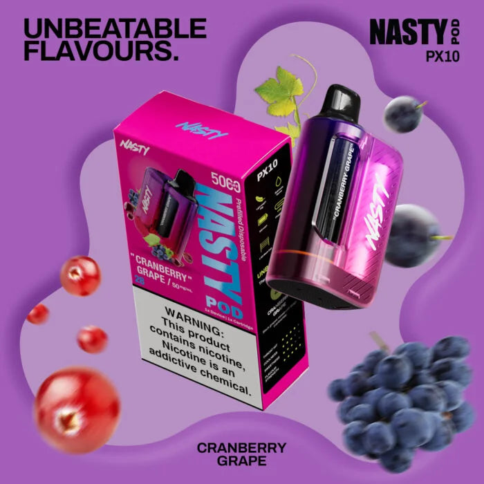 KIT NASTY 5000 PUFFS 5% CRAMBERRY GRAPE