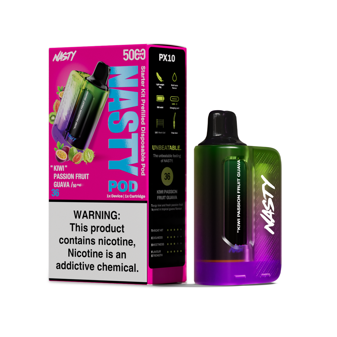 KIT NASTY 5000 PUFFS 5% KIWI PASSION GUAVA