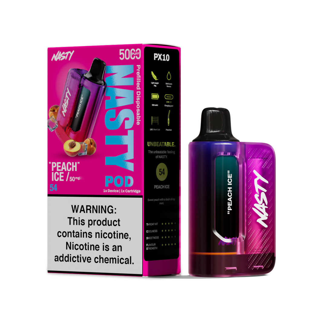 KIT NASTY 5000 PUFFS 5% PEACH ICE