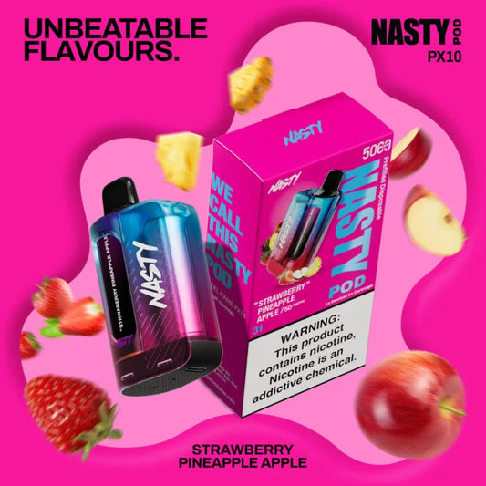 KIT NASTY 5000 PUFFS 5% STRAWBERRY PINEAPPLE APPLE