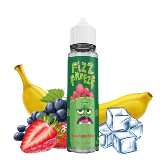 LIQUIDEO FIZZ AND FREEZE 50ML - FRAISE BANANE RAISIN