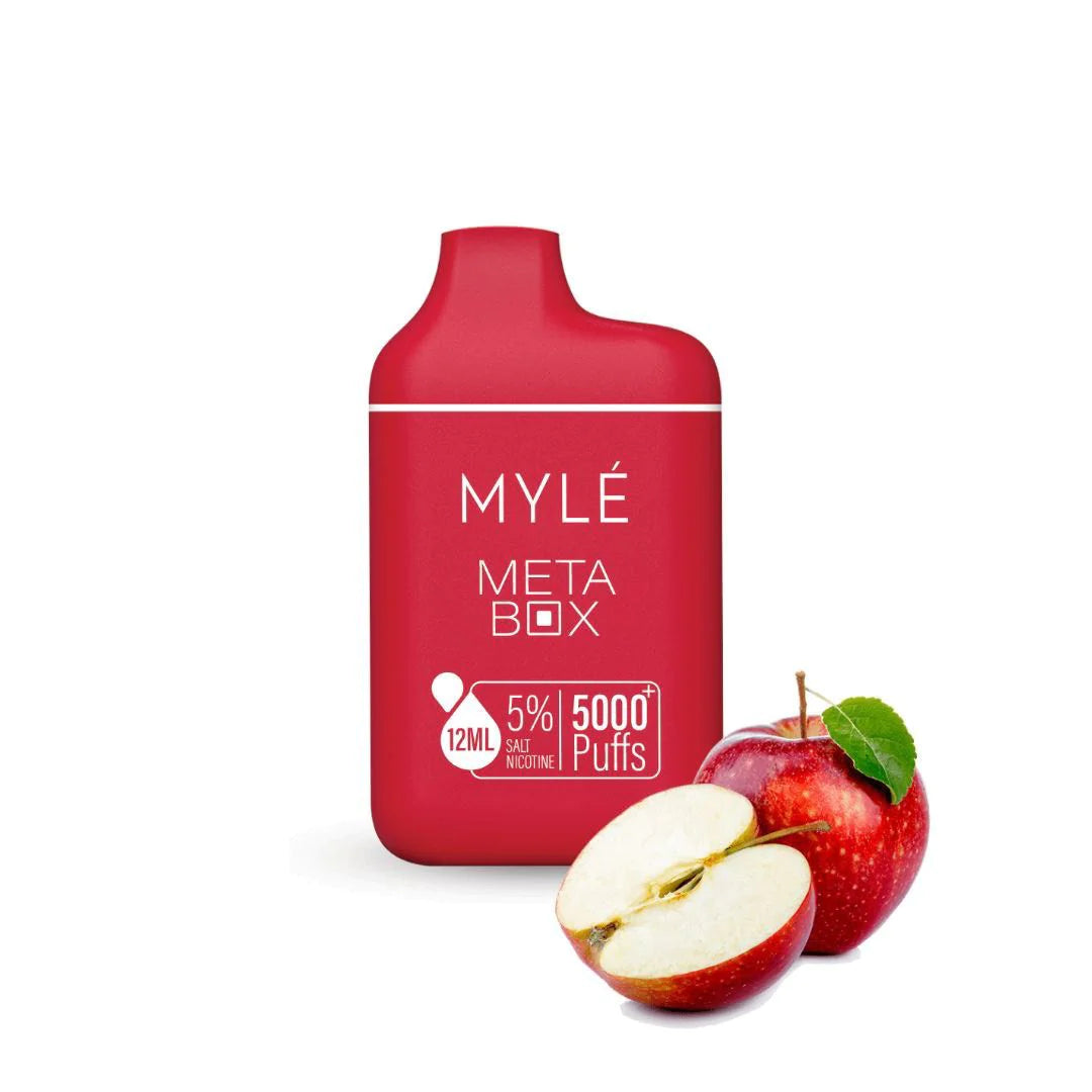 MYLÉ META BOX 5000 PUFFS 5% RED APPLE