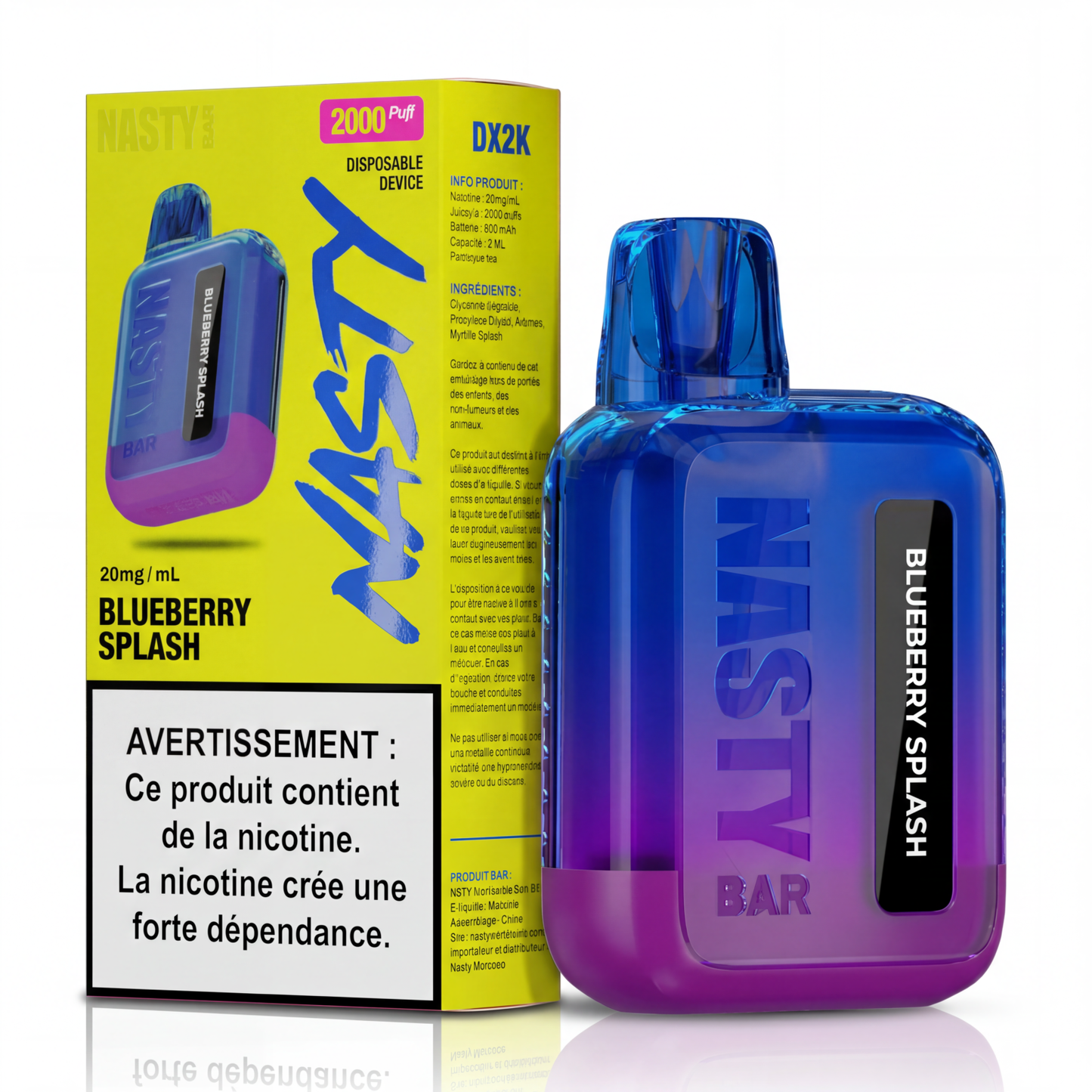 Nasty DX2K – Blueberry Splash 20mg