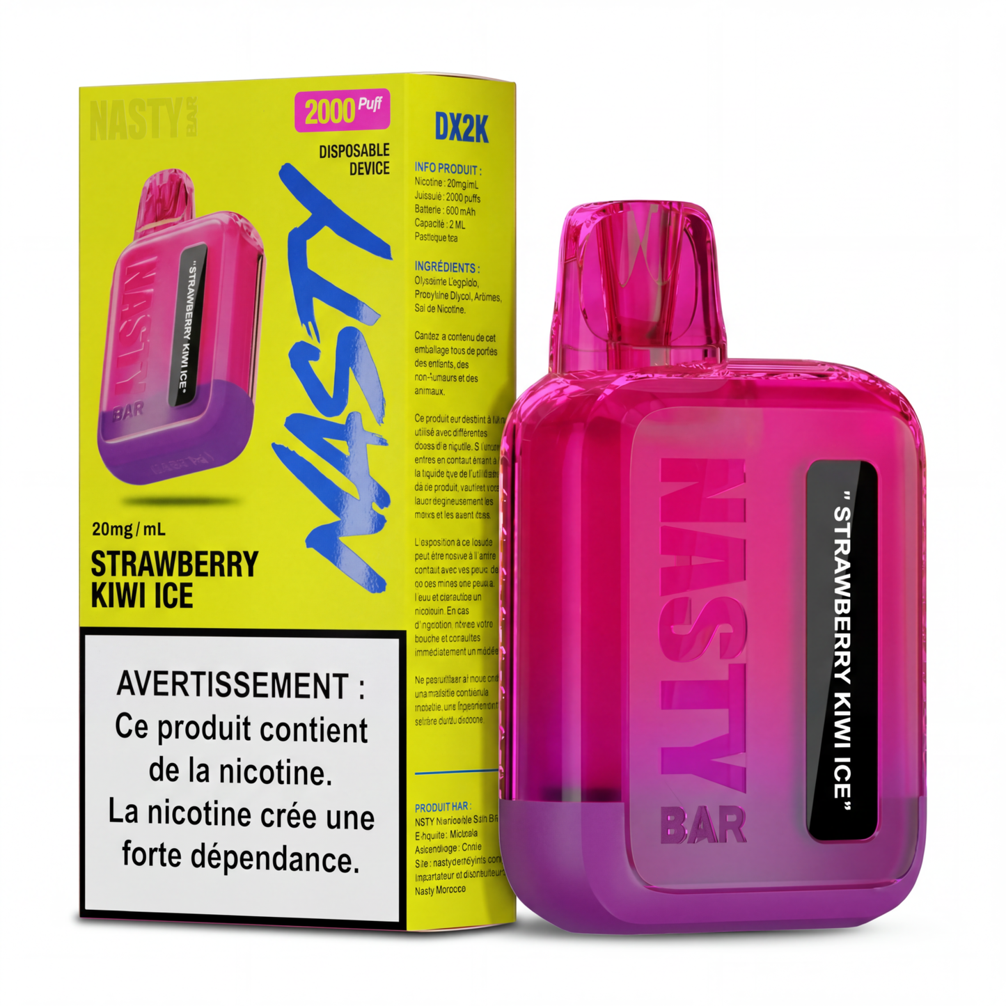 Nasty DX2K – Strawberry Kiwi Ice 20mg