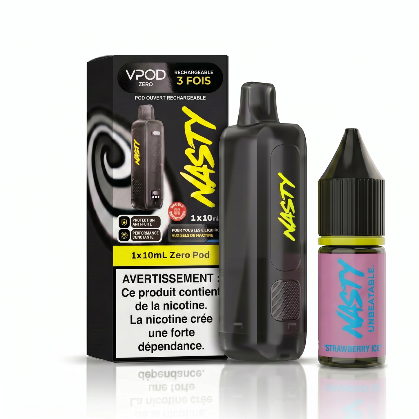 Nasty Pod Versa – Strawberry Ice 15k (1 pod + 1 liquide)